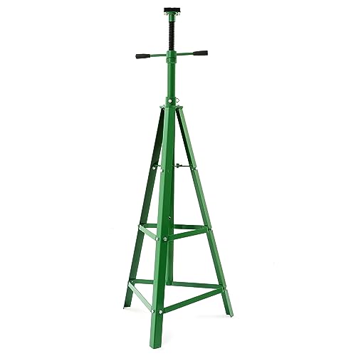 KUAFU 55.62"-79.48" Automotive Under Hoist Jack Stand 2 Ton High Lift | Transmission Mount Jack Stand for Repair Shops Garages Steel Powder Coated Green - size: Green