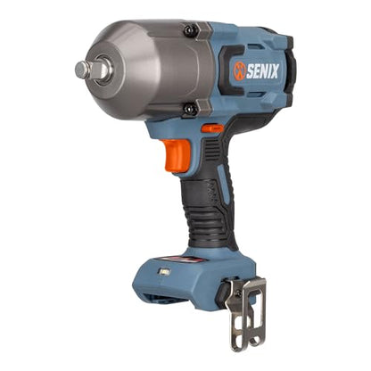 SENIX 1/2'' Cordless Impact Wrench, Compatible with X2 20 Volt Max* Battery, Brushless Motor, 750 ft-lbs Max Torque, 1800rpm Max, 3-Speed, with Belt Clip, Tool Only, Battery Not Included (PDWX2-M3-0) - style: 1/2'' Impact Wrench 1100ft-lbs Tool Only