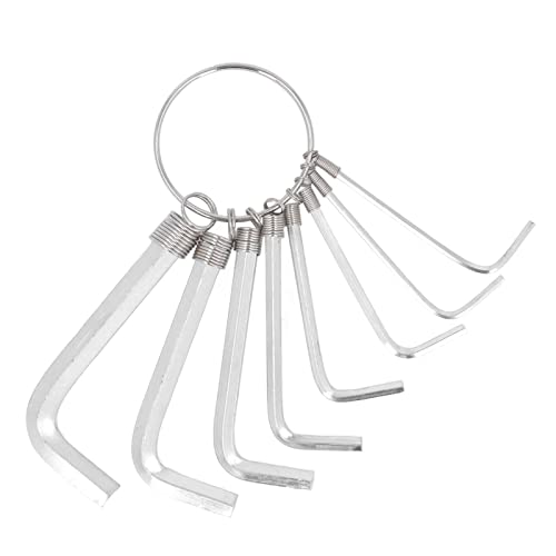 8Pcs Hex Key Wrench Set, Metric 1.5 2 2.5 3 3. 4 6mm Steel Hand Tool with Wear Resistance, for Mechanical Automotive Electronics Home Workplace