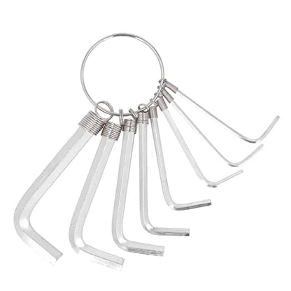 8Pcs Hex Key Wrench Set, Metric 1.5 2 2.5 3 3. 4 6mm Steel Hand Tool with Wear Resistance, for Mechanical Automotive Electronics Home Workplace