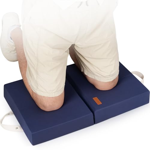 HappyPicnic Extra Large Kneeling Pad - 2.5 Inch Extra Thick Garden Kneeling pad, Knee Cushions for Gardening, Knees Support of Working, Repairing Knees Mat for Prayer, Fitness, Yoga, Gym & Pilates