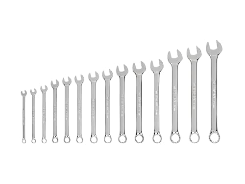 TEKTON Combination Wrench Set, 14-Piece (6-19 mm) | WCB90208 - size: 14-pc. (6-19 mm), style: Metric
