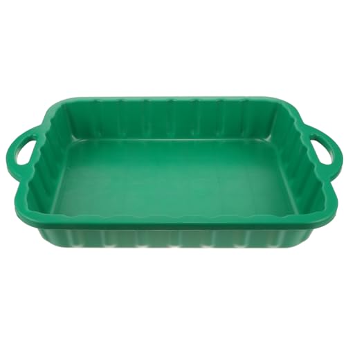 Abaodam 23.62X15.35X3.54In Large Plastic Oil Drain Pan with Leakproof Edges Non-Spill Pour Spout for Car and Motorcycle Engine Oil Transmission Fluid Coolant Collection