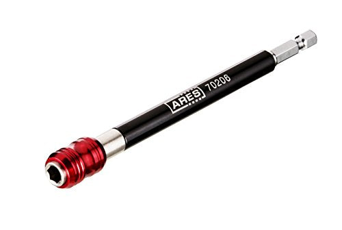ARES 70206 - Drill Extension Bit Holder - 6-Inch Quick Release - Works With All 1/4-Inch Drive Bits - Quick Release Mechanism Makes Changing Bits a Breeze - size: 6-Inch Quick Release Extension Bit Holder