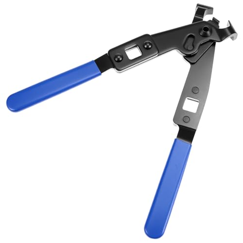 QWORK CV Axle Boot Clamp Pliers with 1/2 Inch Torque Wrench, Ear Type Clamp Crimping and Removal Tool, Heavy Duty Carbon Steel CV Joint Boot Banding Tool