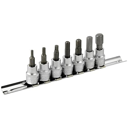 DAKCOS Hex Bit Socket Set, 7 Piece, 3/8 Inch Drive Metric, Sizes 3-10mm - style: 7PC 3-10MM