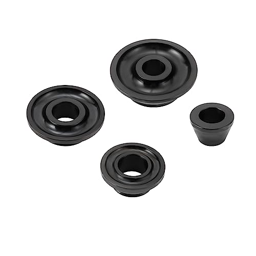 4PCS Universal Wheel Balancer Standard Taper Cones Kit Wheel Balancer Cone Set for 36mm Shaft,Steel Tire Balancer Adapter Cone Set for Car SUV Truck with Hub Bore 1.77"-5.39" Black (36mm) - size: 36mm