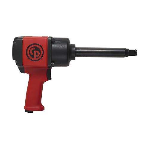 Chicago Pneumatic CP7763-6 3/4 Inch Impact Wrench, 6 Inch Extended Anvil, Red, Metal | Extended Anvil, Red, Metal - size: 3/4-Inch Drive Size, style: Extended Anvil w/ Pistol Handle