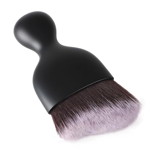 Car Detailing Brush, Soft Bristle Cleaning Brush, Scratch-Free Auto Duster Tool for Dashboard, Air Vents, Leather & Interior Cleaning (Black&White&Dark Brown) - color: Black&White&Dark Brown