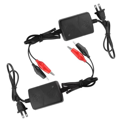 2PCS Trickle Charger for Car Battery 12V,1300mA SLA Battery Trickle Charger with Short-Circuit Protection,Universal 12V Trickles Chargers Maintainer for Cars,Motorcycles,Boats