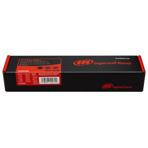 Ingersoll Rand 9-Piece Tech Solutions SAE Non-Slip Socket Set, Size: 1/4-3/4 Inch, Patented Twist Design for Tighter Grip as Sockets Turn, with Thermoform Organizer Tray – 752040X - size: Non-Slip Socket Set, style: SAE
