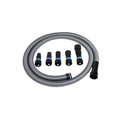 Cen-Tec Systems 94698 Quick Click 10 Ft. Hose for Home and Shop Vacuums with Expanded Multi-Brand Power Tool Adapter Set for Dust Collection - size: 10 Ft. Hose