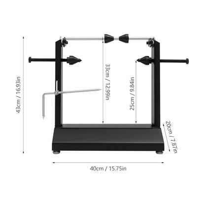 Motorcycle Wheel Balancer & Truing Stand, Portable Tire Balancer Stand with Adjustable Centering Cones, Heavy-Duty Wheel Alignment & Balancing Tools for Most Motorcycles and Sport Dirt Bikes Black