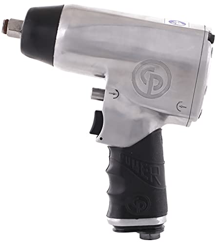 Chicago Pneumatic CP734H - 1/2 Inch Air Impact Wrench, Pistol Handle, Max Torque Reverse Output 425 ft. lbf / 576 Nm, 9,500 RPM, Pin Clutch, Industrial Tool, Automotive