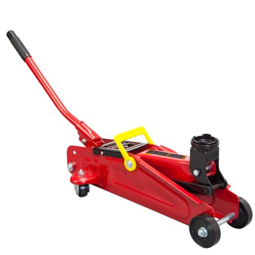 Big RED Torin Hydraulic Trolley Service/Floor Jack with Blow Mold Carrying Storage Case, 1.5 Ton (3,000 lb) Capacity, Red,TAM820014S-1 - color: Red, size: 1.5 Ton (3,000 lb) with Case