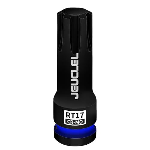 RT17 Spline Bit Socket, 1/2" Drive Spline Hex 6 Point Impact Socket | 3-Inch, Cr-Mo Steel, Lengthen Screwdriver Adapter for Electric Ratchet Wrenches, Fastening Screws, Socket Wrench, Head Drill - size: RT17