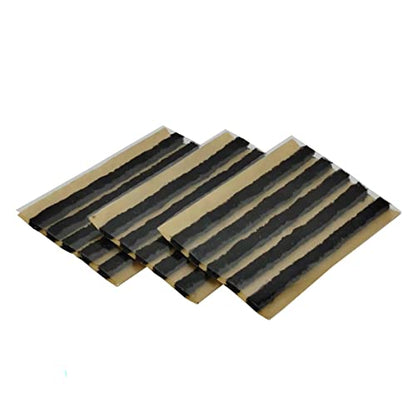 TS-160D15 Tire Repair Plugs, 15 PCS 1/4" x 4" Black Tubeless Tire Seal Plugs Strips Tire Repair Strings for Car, Bike, UTV, ATV, Wheelbarrow - color: Black 6 x 100 mm, size: 15 pcs