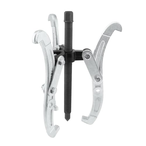 ChgImposs 10 Inch 3-Jaw Gear Puller, 2 Jaw 3 Jaw Puller for Pulley Gears Bearings and Flywheels, Heavy Duty Pulley Puller with Reversible Jaws, High Carbon Steel Removal Tool Bearing Puller Tool - size: 10 Inch