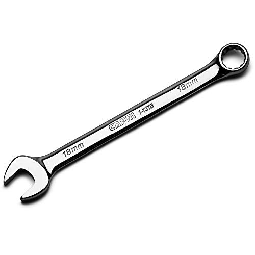 Capri Tools 18 mm Combination Wrench, 12 Point, Metric - size: 18 mm