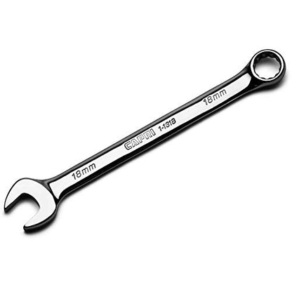 Capri Tools 18 mm Combination Wrench, 12 Point, Metric - size: 18 mm