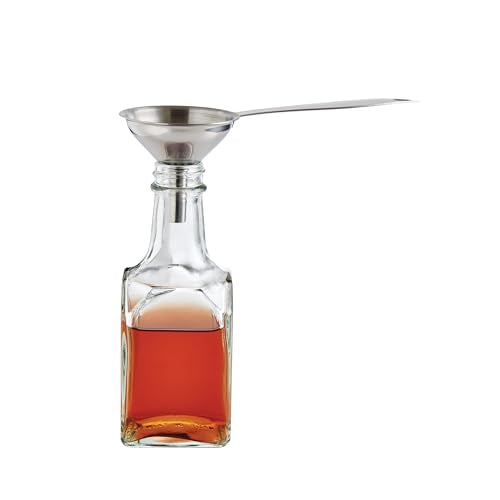HIC Kitchen Condiment Funnels with Handles, Stainless Steel, Set of 3, 0.5-Ounces, 0.75-Ounces, and 2-Ounce Capacities - style: Set of 3, Condiment Funnels with handles