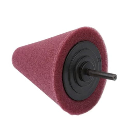 Wheel Used for Electric Drill Burnishing Ball Polishing Cone Set Car Hub Buffing Sponge Kit - color: Red 3pcs