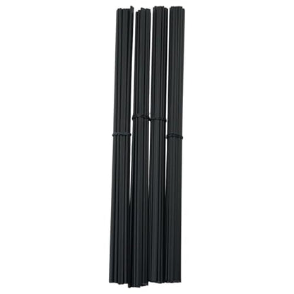 40PCS 9.8 Inch PP Plastic Welding Rods Polypropylene Hot Air Gun Tool for Automotive Bumper Repair Rods Fenders Black