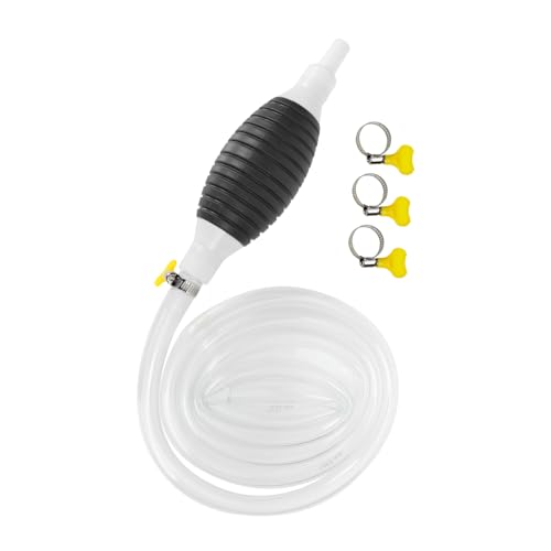 1set Car Transfer Siphon Pump Kit Hose Hand Pump for Easy Liquid Transfer for Gas Oil and Water Situations
