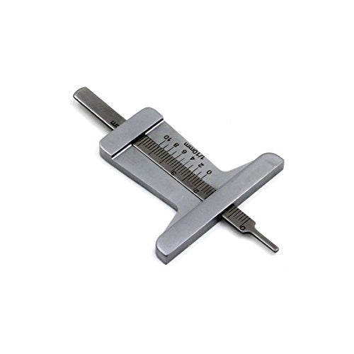 Tire Veins Tread Depth Gauge Depthometer Gage 0-50mm Vernier Caliper Measure 0.1mm Increments