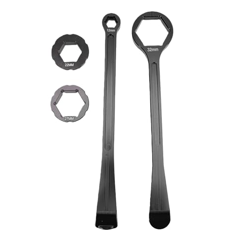 Srliya Motorcycle Tire Lever Tool Spoon Tire Iron Lever Wrench Set Axle Nut Wrench 10mm 13mm 22mm 27mm 32mm with Curved Spoon Head for Small Dirt Bikes Off Road Motorcycles