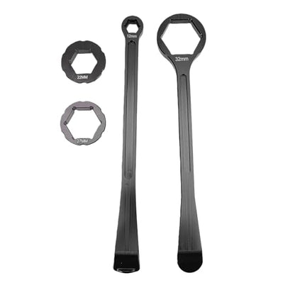 Srliya Motorcycle Tire Lever Tool Spoon Tire Iron Lever Wrench Set Axle Nut Wrench 10mm 13mm 22mm 27mm 32mm with Curved Spoon Head for Small Dirt Bikes Off Road Motorcycles