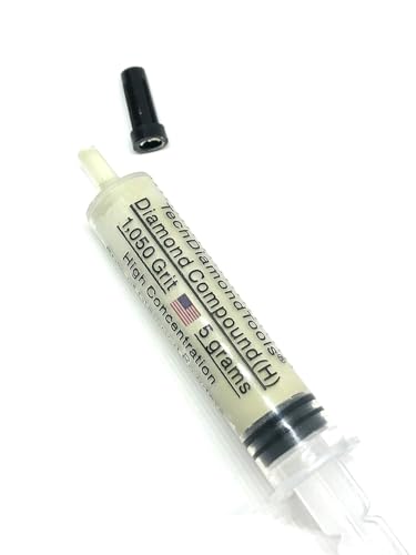 TechDiamondTools Diamond Lapping Paste Polishing Compound USA Made 1050 Grit Mesh 12-20 Microns Lapping Compound for Rock Glass Metal Jewelry Resin Marble with High Concentration of Diamond Powder - size: 1,050 grit/12 - 20 microns