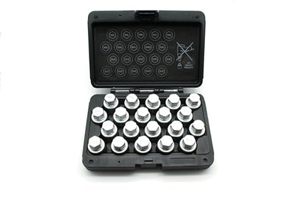 TEMO 20pc Anti-Theft Wheel Lug Nut Removal Socket Key for Volvo Set B - size: Set B (20 pieces)