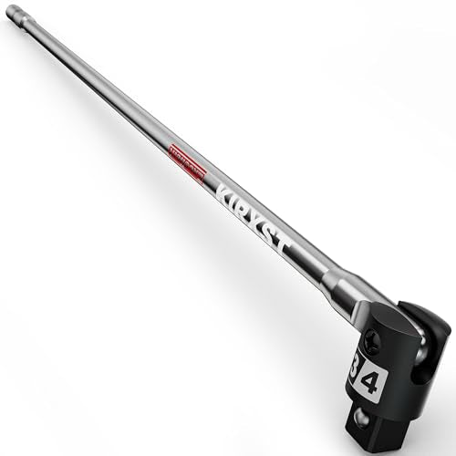 41-Inch 3/4” Drive Breaker Bar, Heavy Duty Extension Breaker Bar, 250° Rotatable Head, Premium Chromium Molybdenum Steel, Mechanical Work, Automobile and Motorcycle Maintenance and Repair - size: 3/4" 41 in