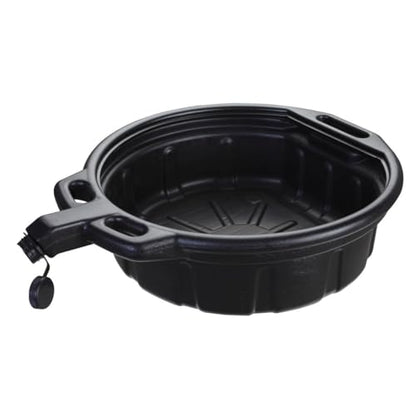 K Tool International 74645 Oil Drain Pan, 4.25 Gallon Capacity, High Density Polyethylene Construction, Chemical Resistant Design, Anti Splash Baffles, Large Spout
