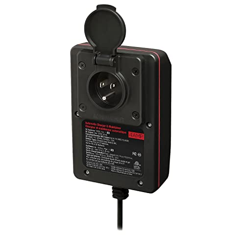 ProMariner 24104 ProTechOne Digital Series 4 Amp Fully Automatic On-board Battery Charger and Maintainer with Integrated AC Inlet - style: 4 Amp + Integrated AC Inlet