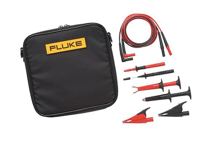 Fluke TLK-220 SureGrip Industrial Test Lead Kit with Zippered Vinyl Carry Case - style: SUREGRIP(TM) ACCESSORY SET WITH METER CARRY CASE