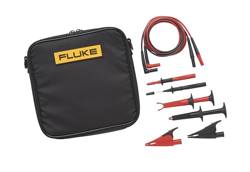 Fluke TLK-220 SureGrip Industrial Test Lead Kit with Zippered Vinyl Carry Case - style: SUREGRIP(TM) ACCESSORY SET WITH METER CARRY CASE