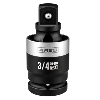 ARES 2061001 – 3/4-Inch Drive Slim Impact Universal Joint – Impact Rated U-Joint Features Slim Profile for Enhanced Access – 360-Degree Swivel Angle - size: 3/4-Inch Slim