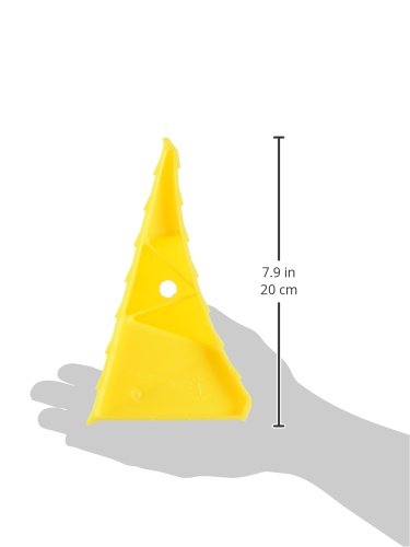 Camco 44432 Wheel Chock Without Rope, Helps Keep Your Trailer or RV in Place (Pack of 1), Yellow - style: Wheel Chock
