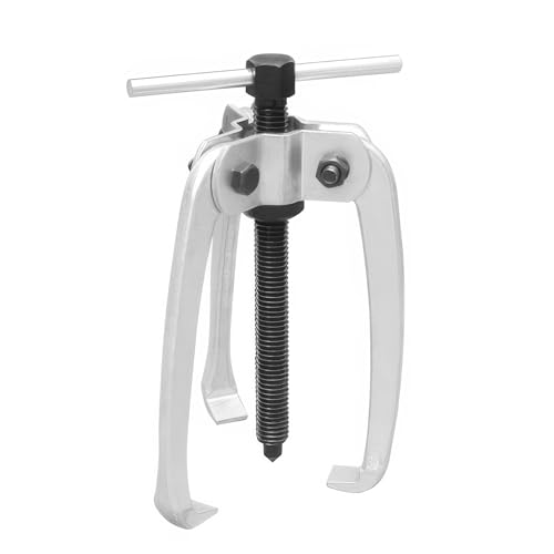 3 Jaw Puller 2.25in/60mm Universal Bearing Gear Pullers Heavy Duty Extractor Tool,High Carbon Steel Puller,Adjuestable Pulley Removal Tool for Bearings/Flywheels/Pulleys Remove - size: Micro 3Jaw 0.4-2.25 In