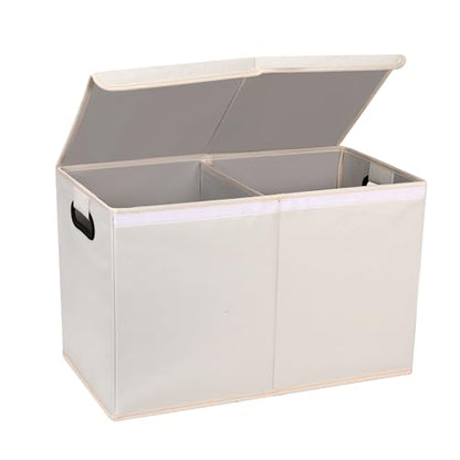 AOKJOY Car Trunk Organizer with Lid, Beige, 600D Oxford Cloth, Collapsible, for Automobiles, 26x13x16 Inches, 83 Liters - color: beige