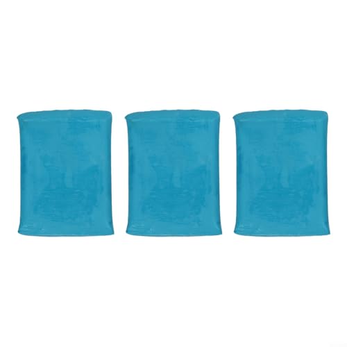 3PCS Blue Clay Cleaning Bar for Car Detailing, Fine Grade Auto Paint Decontamination Mud Remover for Rust Oil Stains on Body Glass