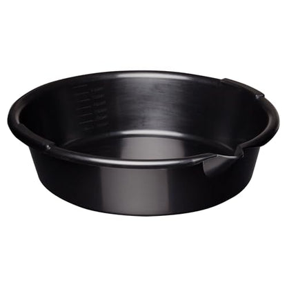 7-Quart Automotive Drain Pan with Built-in Scale and Spout, Leakproof Heavy Duty Oil Catch Pan, Anti-Splash Fluid Collector for Car Oil Change, Garage Motorcycle Repair Tools
