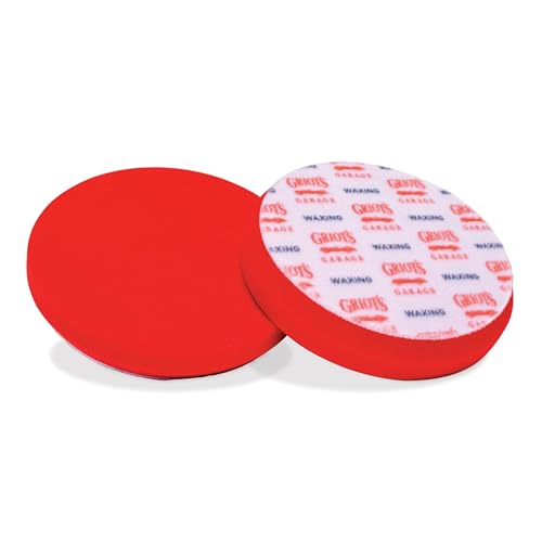 Griot's Garage 5.5” Red Foam Waxing Pads for Car Detailing, Polishing and Buffing Pads for Use with Waxes and Sealants, 10525, Set of 2 - style: 5.5" Pads (Set of 2)