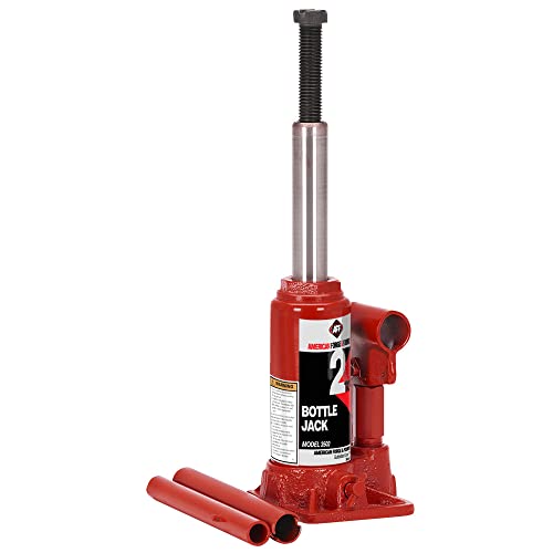 AFF Heavy Duty 2 Ton Bottle Jack, Manual, Machine Hardened Steel Saddles, Centered Pumps and Rams, 3502 - size: 2 Ton Capacity, style: Heavy Duty