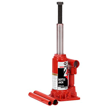 AFF Heavy Duty 2 Ton Bottle Jack, Manual, Machine Hardened Steel Saddles, Centered Pumps and Rams, 3502 - size: 2 Ton Capacity, style: Heavy Duty