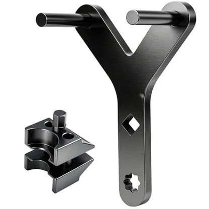 2PCS Strut Spreader Tool & Lower Control Arm Prying Tool, Suspension Tool Kit for FWD, Import & Domestic Vehicles, Heavy Duty Steel for Shock & Suspension Removal