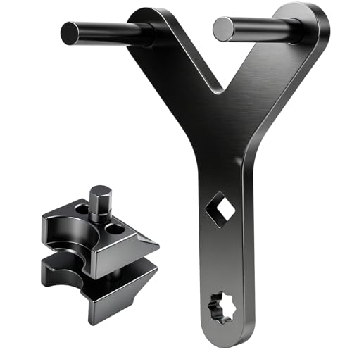 2PCS Strut Spreader Tool & Lower Control Arm Prying Tool, Suspension Tool Kit for FWD, Import & Domestic Vehicles, Heavy Duty Steel for Shock & Suspension Removal