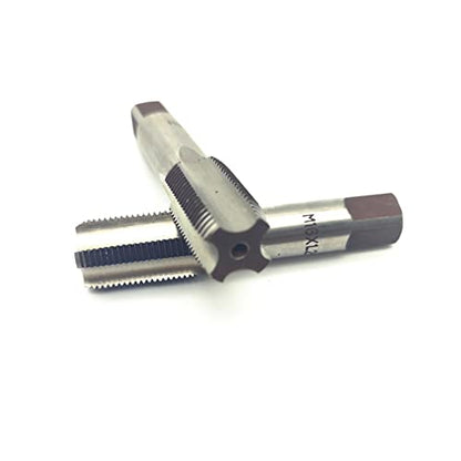 AtticZone M16 x 1.25 Metric Hand Thread Tap, Right Hand, Alloy Tool Steel, 1 Taper Tap, 1 Plug Tap for Metal Working DIY Industrial - size: M16x1.25